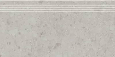 Керамогранит Ступень Kerama Marazzi Чеппо ди Гре Серая Светлая Матовая Обрезная 30x60x0.9