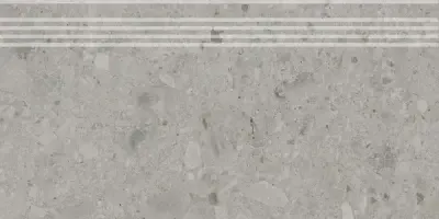 Керамогранит Ступень Kerama Marazzi Чеппо ди Гре Серая Матовая Обрезная 30x60x0.9