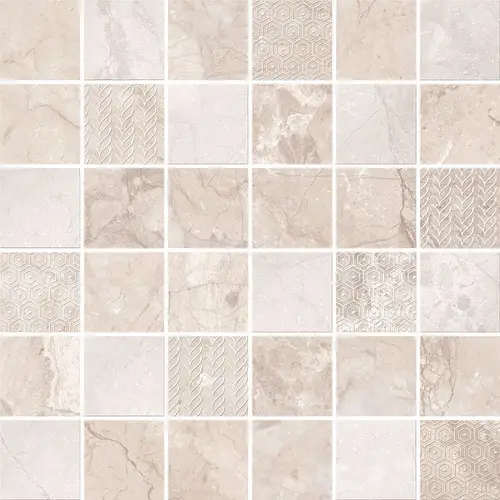 Мозаика Parma Avorio Mosaic 30х30 керамика матовая, бежевый