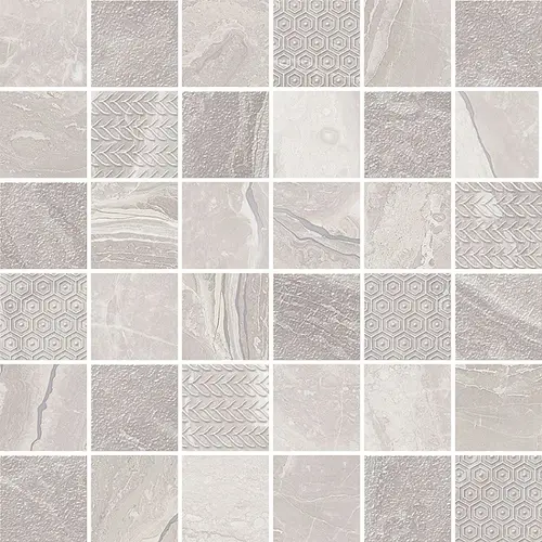 Мозаика Torino Ice Mosaic 30х30 керамика матовая, серый