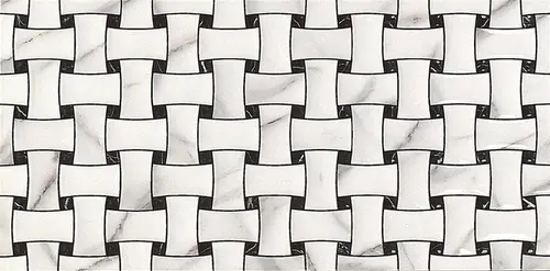 Keratile Anthea Basket Blanco 25x50