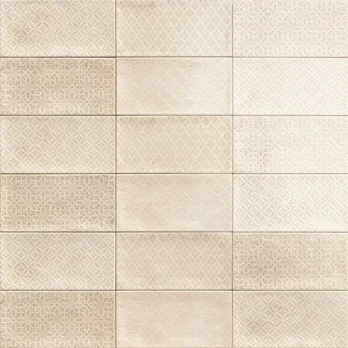 Декор Rev. Decor Camden Bone-10х20 глянцевый керамический