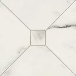 Плитка Вставка Allmarble Statuario Tozzetto 3D Lux (15x15)