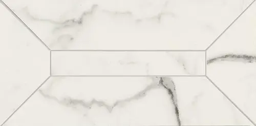 Бордюр Allmarble Statuario Listone 3D Lux (15x30)