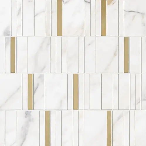 Мозаика Marazzi Allmarble Wall Altissimo Mosaico Barcode Lux 40х40