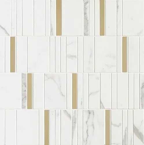 Мозаика Marazzi Allmarble Wall Statuario Mosaico Barcode Lux 40х40