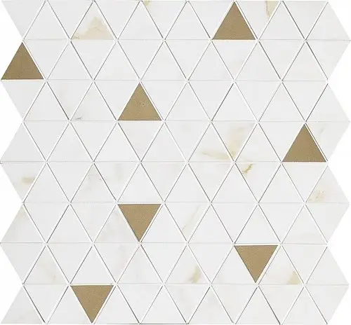 Мозаика Marazzi Allmarble Wall Golden White Sat.Mosaico Tria 40х43
