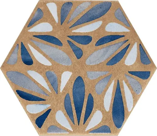 J084 Terracreta Dipinto Chamotte Esagonо 25х21,6