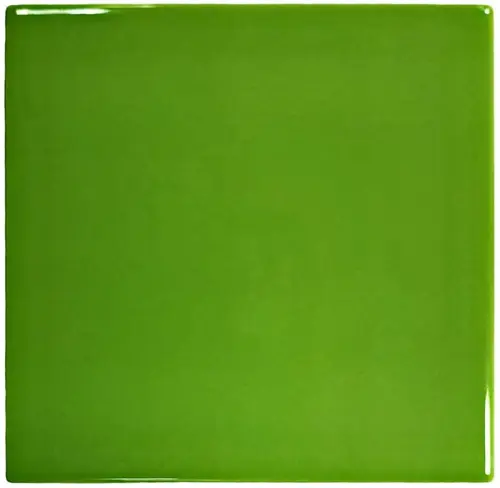 Настенная плитка Mini Tile Green Glossy 9.9х9.9 глянцевая керамическая