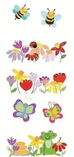 Панно настенное Kids Flora (компл. из 5 шт) 40х100