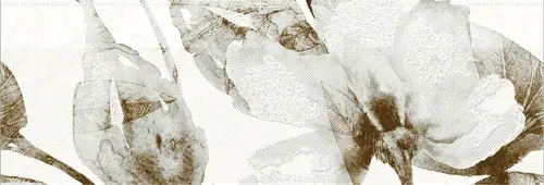 Плитка настенная Blanco Satinado Decor Flor Relajante Rectificado 90x30