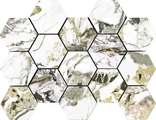 MALLA HEX CR LUX GROTTA ORO 32,5х22,5