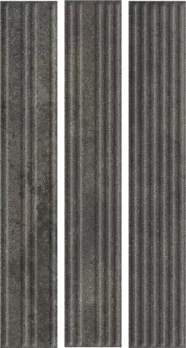 Клинкерная плитка Carrizo Basalt Elewacja Struktura Stripes Mix Mat 40х6,6