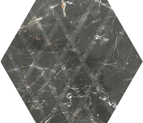 Керамогранит Paradyz Marvelstone Grey Heksagon Gres Szkl. Mat. 17.1х19.8