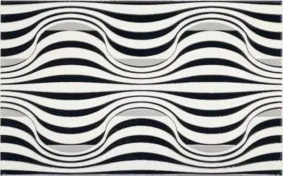 Paradyz Vivian Nero Fala 25x40