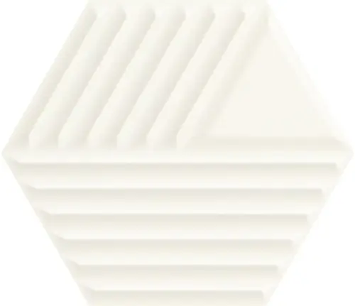 Paradyz Woodskin Bianco Heksagon Struktura C 19.8х17.1