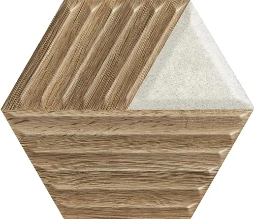 Paradyz Woodskin Mix Heksagon Struktura C 19.8х17.1