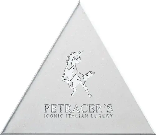 Petracers Triangolo Logo Su Platino Matt 17х17