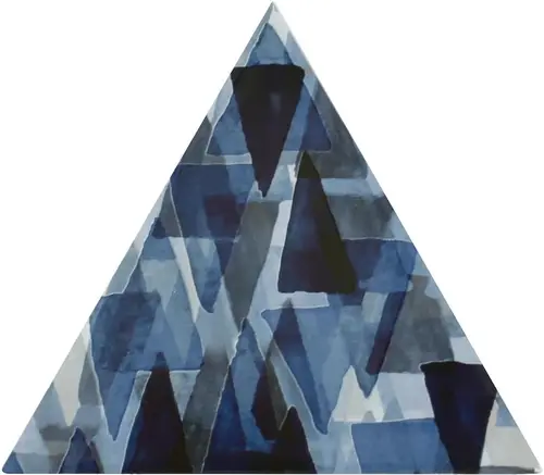 Petracers Triangolo Impressioni Azzurro 17х17