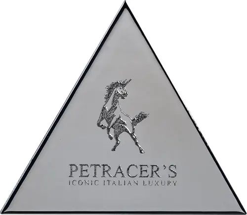 Petracers Triangolo Logo Su Platino Lux 17х17