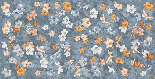 Керамогранит Piemme Homey Bloom Blue Nat-Ret 60x120