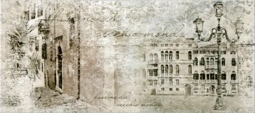 137672 Декор Граффито Сити Серая 20х45