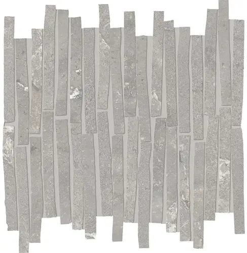 Unique Infinity Mosaico Stick Purestone Grey 34x35.4