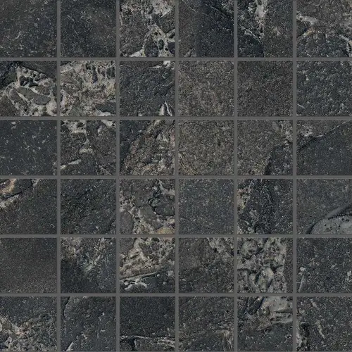 Unique Infinity Mosaico 5X5 Cobblestone Black 30x30