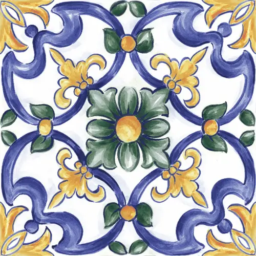 RC8J Amuri Decoro Maiolica Tappeto 3 Glossy 20х20 RT
