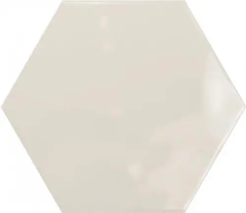 Ribesalbes Geometry Hex Creme Glossy 15x17,3