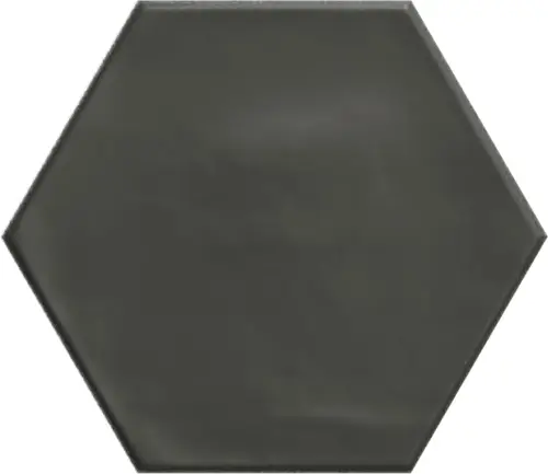 Ribesalbes Geometry Hex Black Matt 15x17,3