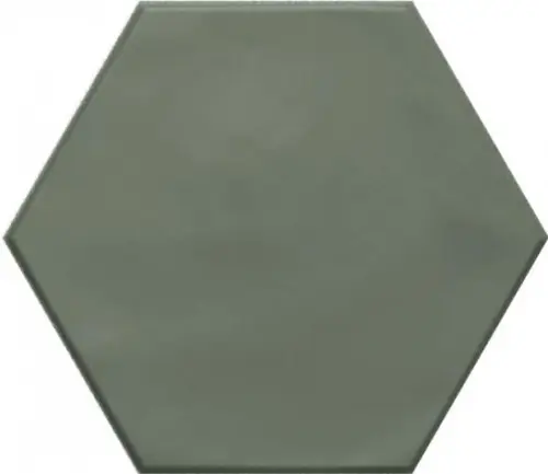 Ribesalbes Geometry Hex Green Matt 15x17,3