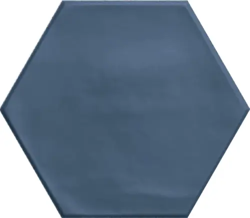 Ribesalbes Geometry Hex Navy Matt 15x17,3