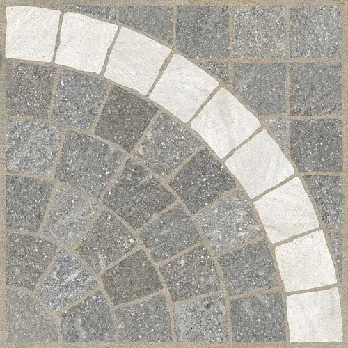 Rondine Aurelia Grigio Arco Bianco 60,5x60,5