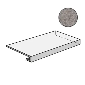 Ступень Highstone Ang. Gradone Grey 120 Dx 33x120 матовая