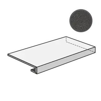 Бордюр Highstone Ang. Gradone Dark 120 Dx 33x120 матовый