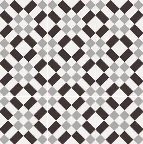Плитка Patchwork B&W 02 20x20 матовая