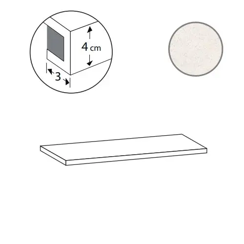 Ступень Silkystone Ang. Gradone Sx Light 33x120 матовая