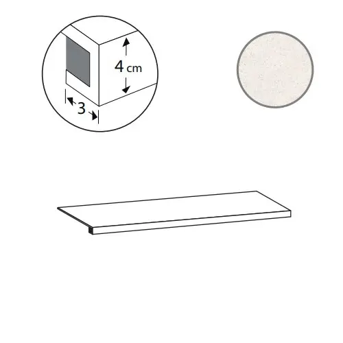 Ступень Silkystone Gradone Light 33x120 матовая