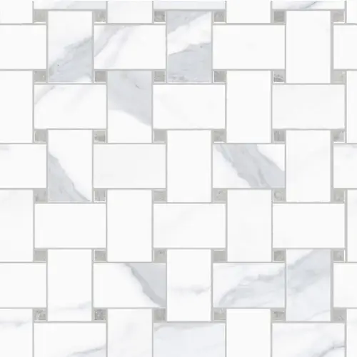 Мозаика Themar Rete Statuario Venato Kry 30x30 полированная