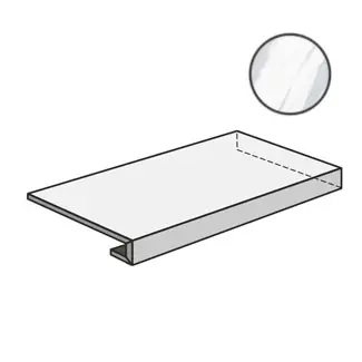 Ступень GR.A.DX Themar Statuario Venato 33x120 матовая