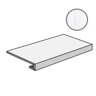 Ступень Grad.120 Themar Bianco Lasa 33x120 матовая