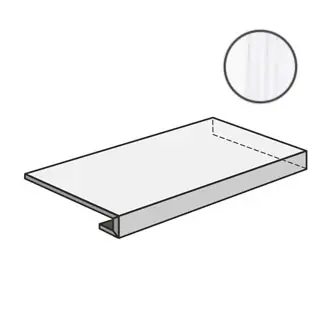 Ступень GR.A.DX Themar Bianco Lasa 33x120 матовая