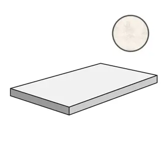 Ступень Via Appia Ang. Grad. Sx Vein Cut White 33x120 матовая