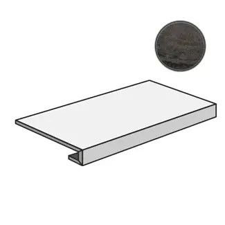 Ступень Via Appia Gradone Vein Cut Dark 33x120 матовая