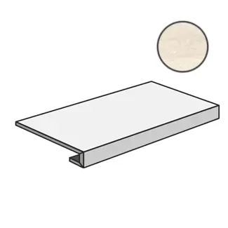 Ступень Via Appia Gradone Vein Cut Ivory 33x120 матовая