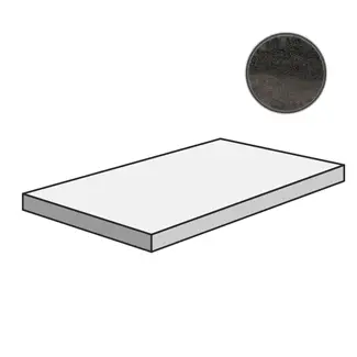 Ступень Via Appia Ang. Grad. Sx Vein Cut Dark 33x120 матовая
