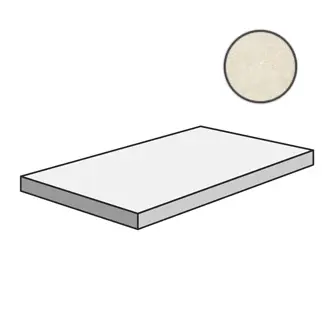 Ступень Via Appia Ang. Grad. Sx Cross Cut Ivory 33x120 матовая