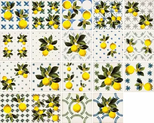 Декоративный элемент Vita Giardino Bianco Mix Luc 20x20 полированный
