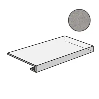 Ступень Waystone Ang. Gradone 120 Dx Grey 33x120 матовая